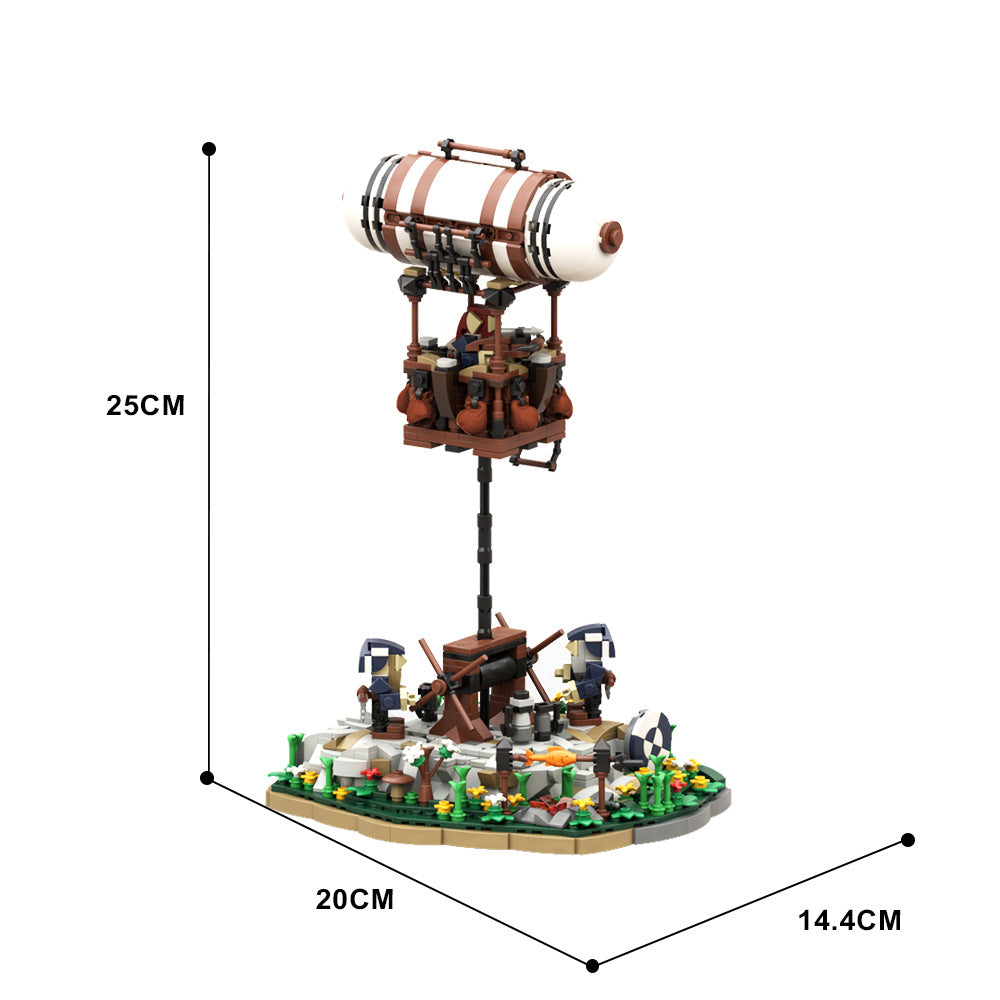 moc-134583 guard balloon building set - dwarven lookout - 4