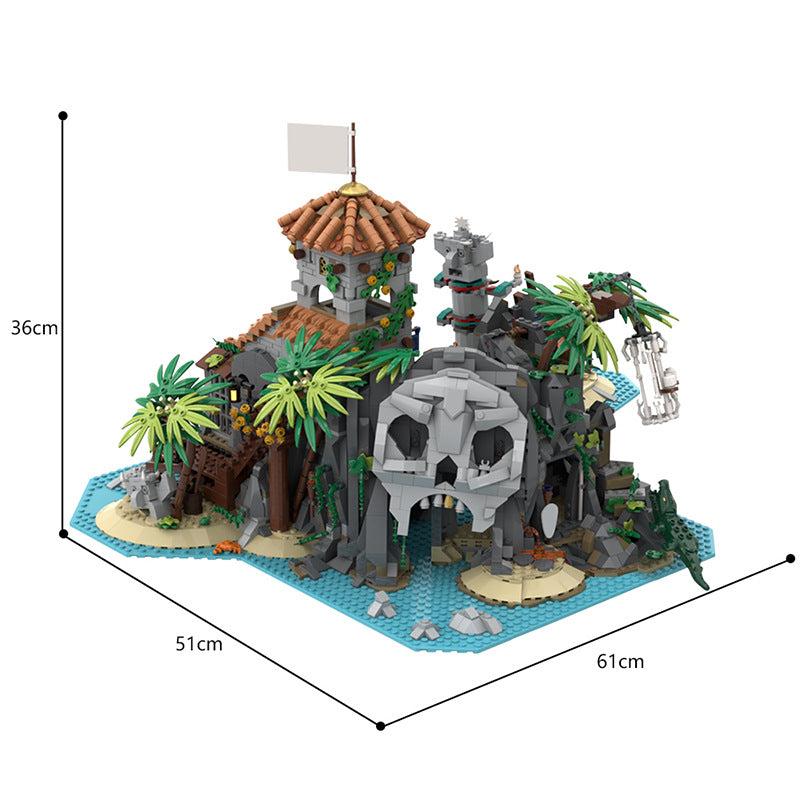 moc-138516 treasure island pirates of barracuda bay - 3123 pcs - 4
