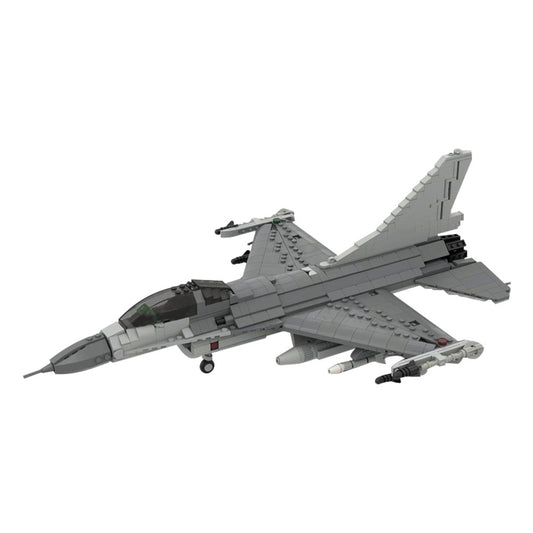 moc-144082 f-16c block 50 fighting falcon building set - 2