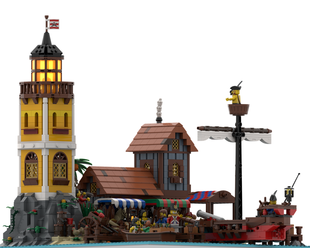 moc-152423 harbor pirates world #3 2155 pcs 4