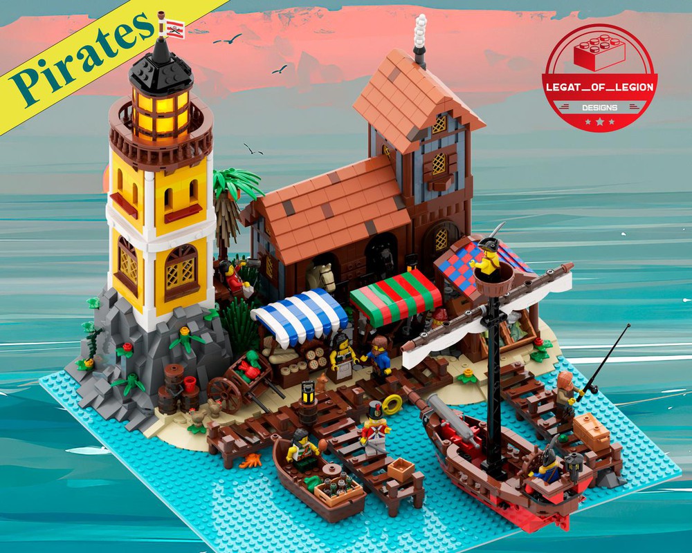 moc-152423 harbor pirates world #3 2155 pcs