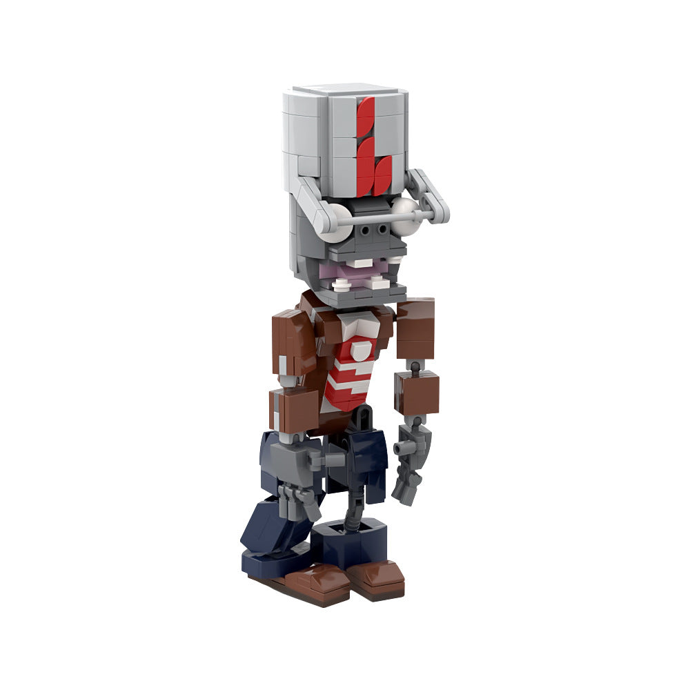 moc-156366 buckethead zombie building set - plants vs zombies - 5