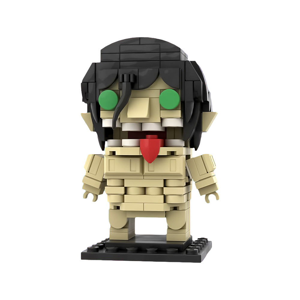moc-163806 attack titan brickheadz building blocks - 180 pcs - 3