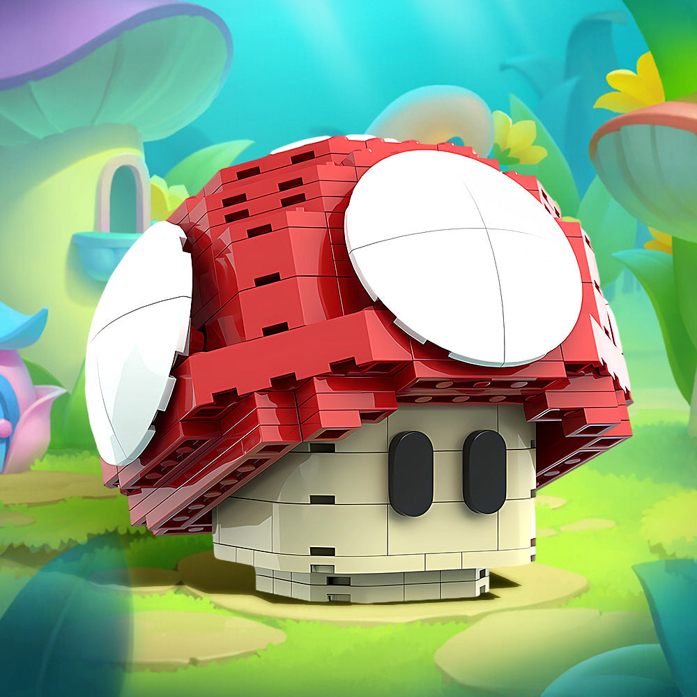 moc-165371 power up mushroom building set - super mario - 1