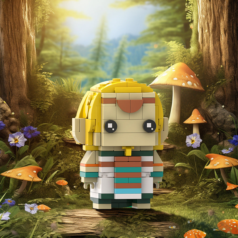 moc-167332 zonai brickheadz building set - legend of zelda - 1