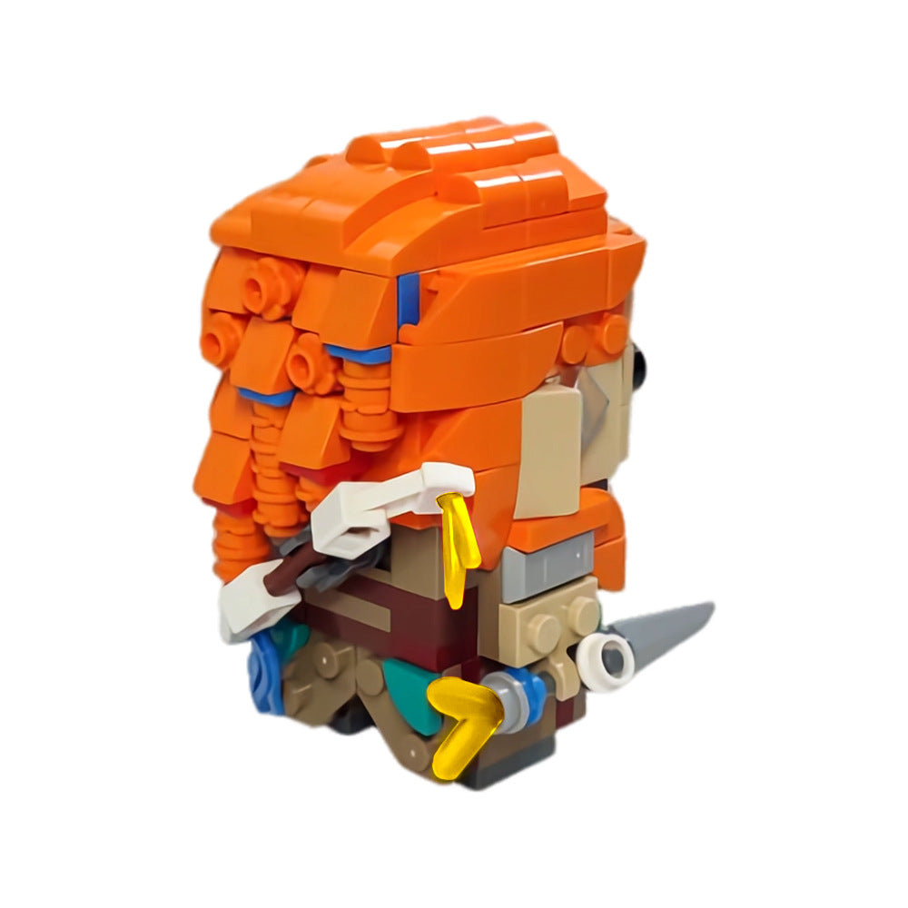 moc-17154 dawn aloy brickheadz building set - horizon - 2