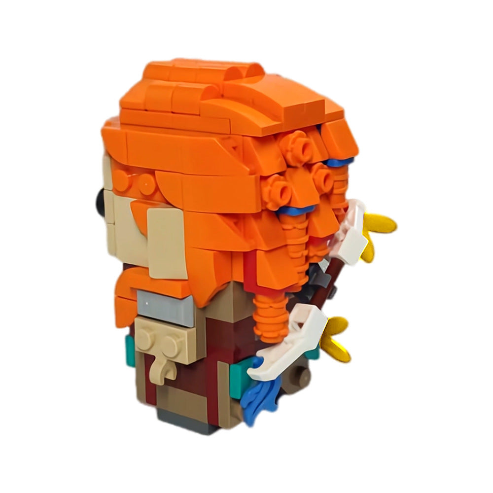 moc-17154 dawn aloy brickheadz building set - horizon - 3