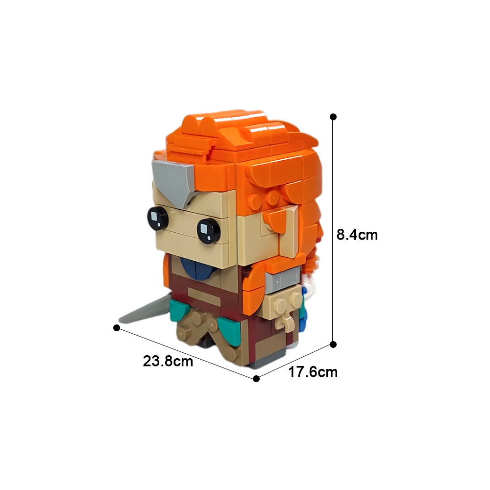 moc-17154 dawn aloy brickheadz building set - horizon - 4