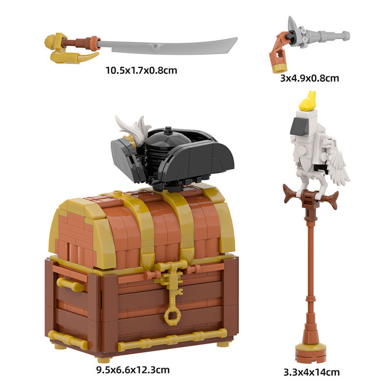 moc-176205 beautiful pirate chest 406 pcs - 4