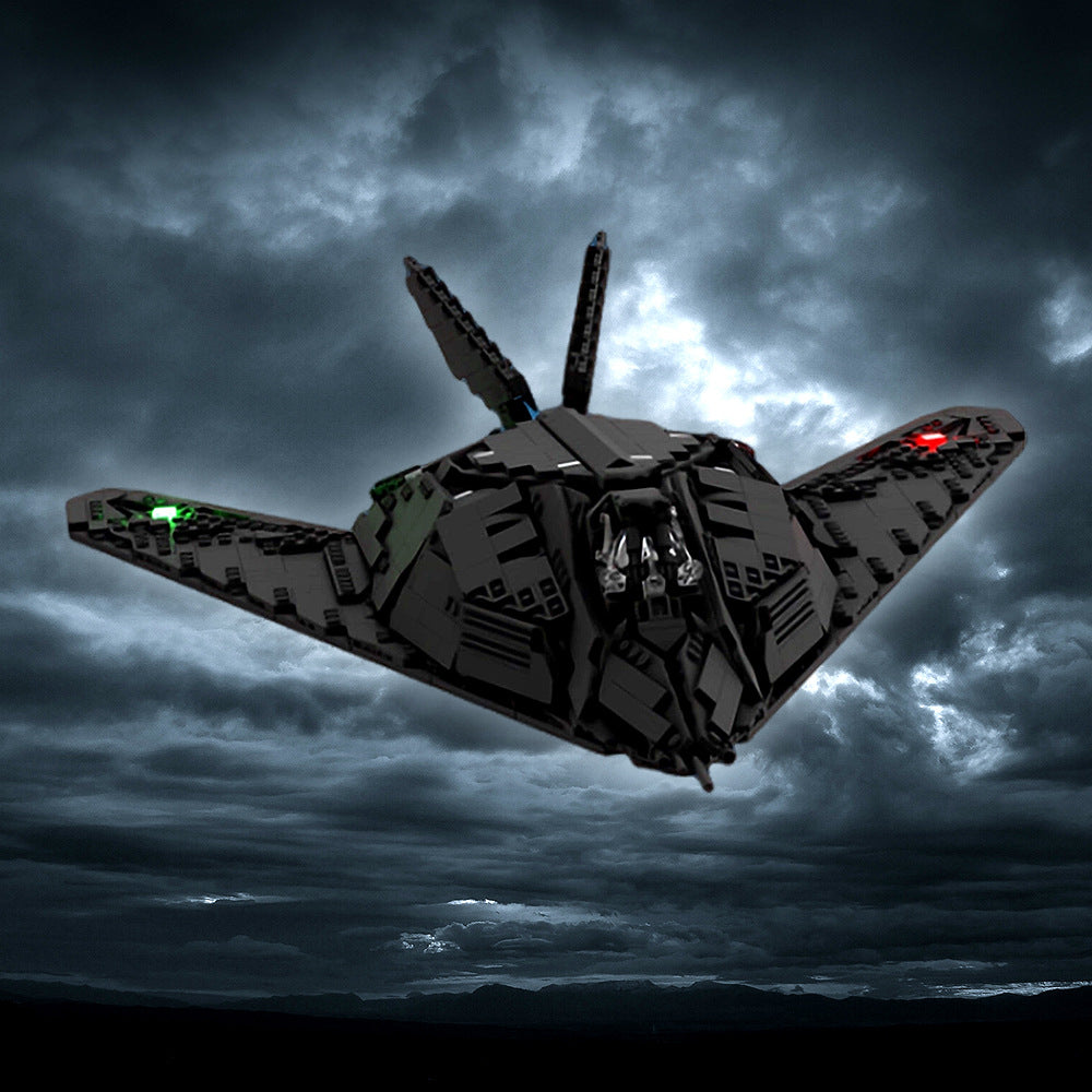 moc-179931 f-117 nighthawk building set - stealth aircraft - 1