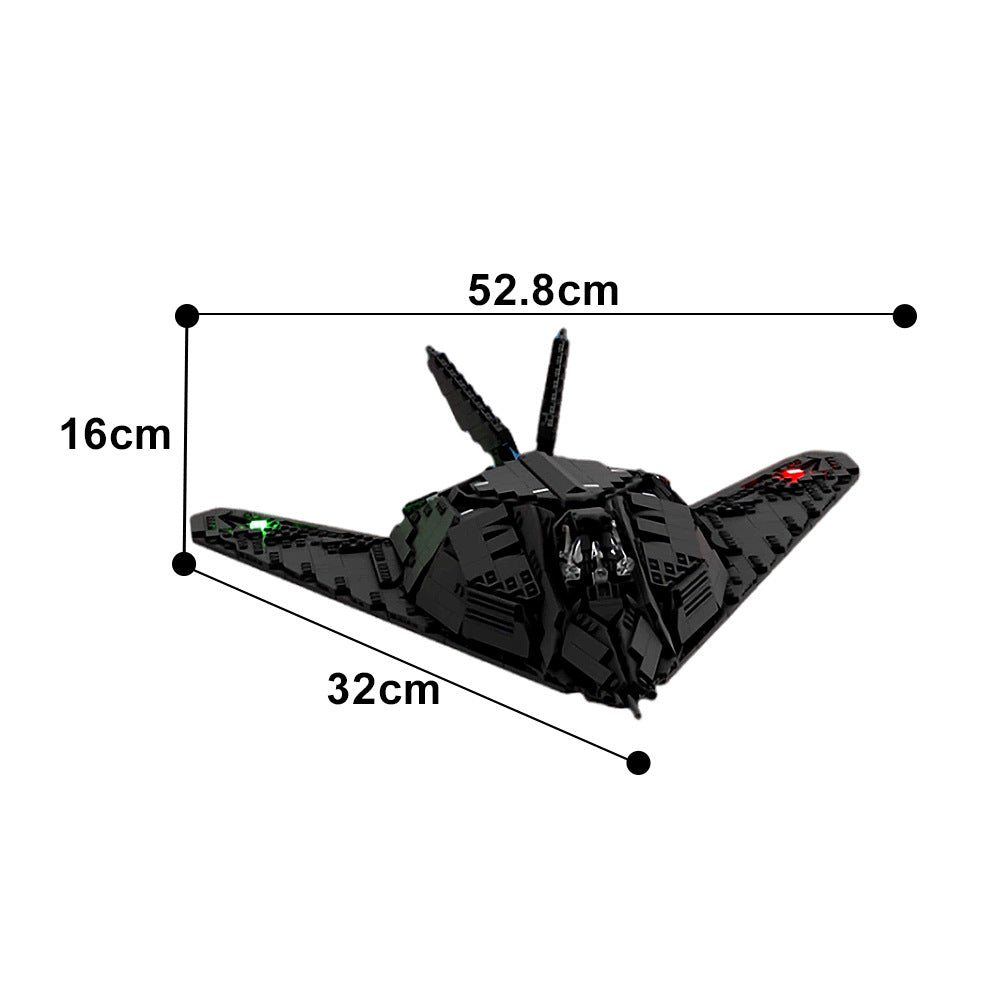 moc-179931 f-117 nighthawk building set - stealth aircraft - 3