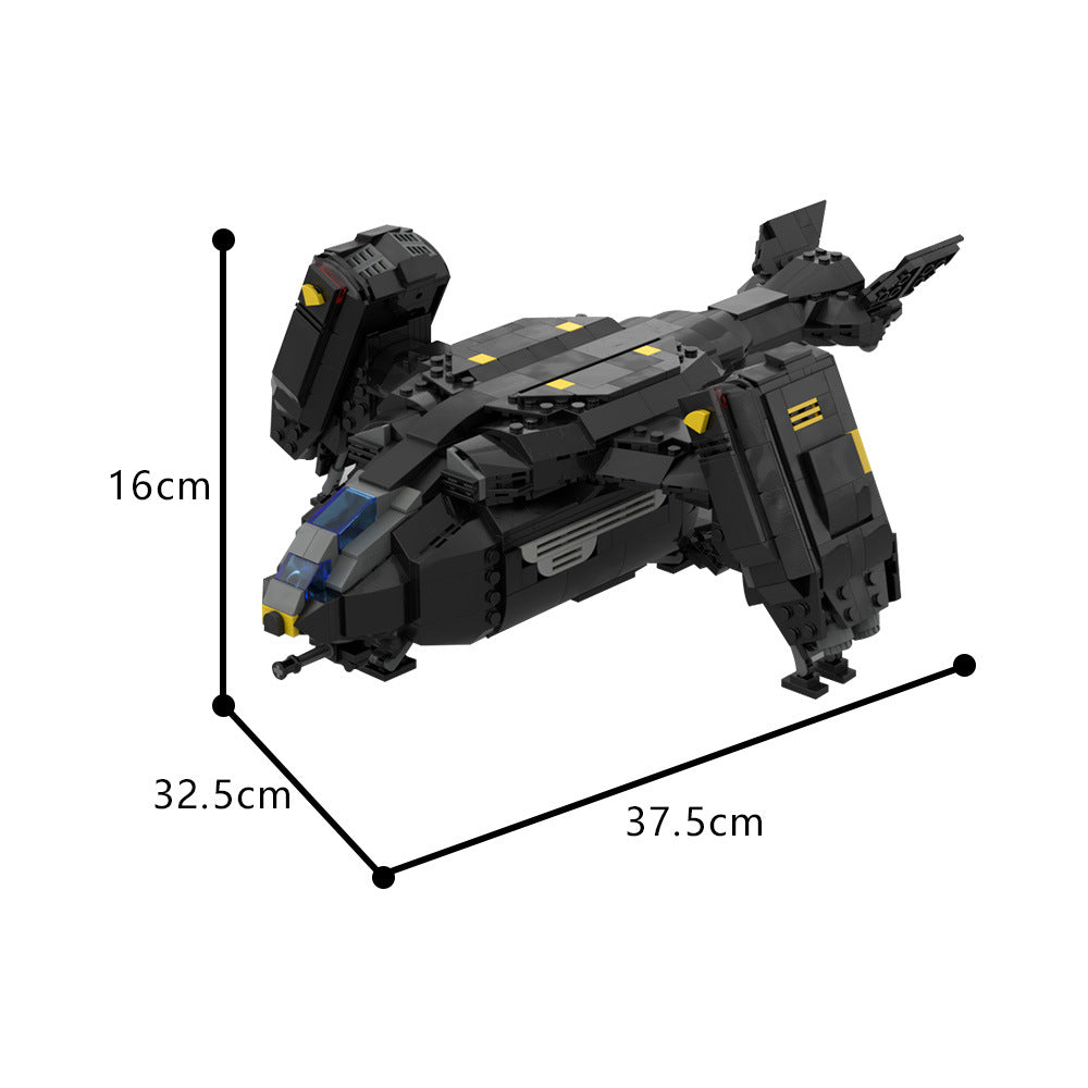 moc-180166 pelican-1 extraction shuttle building set - helldivers 2 - 4