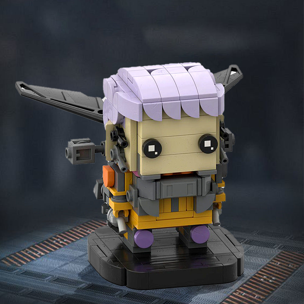 moc-181115 valkyrie brickheadz building set - apex legends - 1