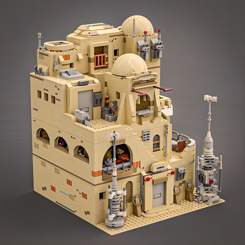 Modular Mos Eisley Cantina Building Set | Star War | MOC-183202