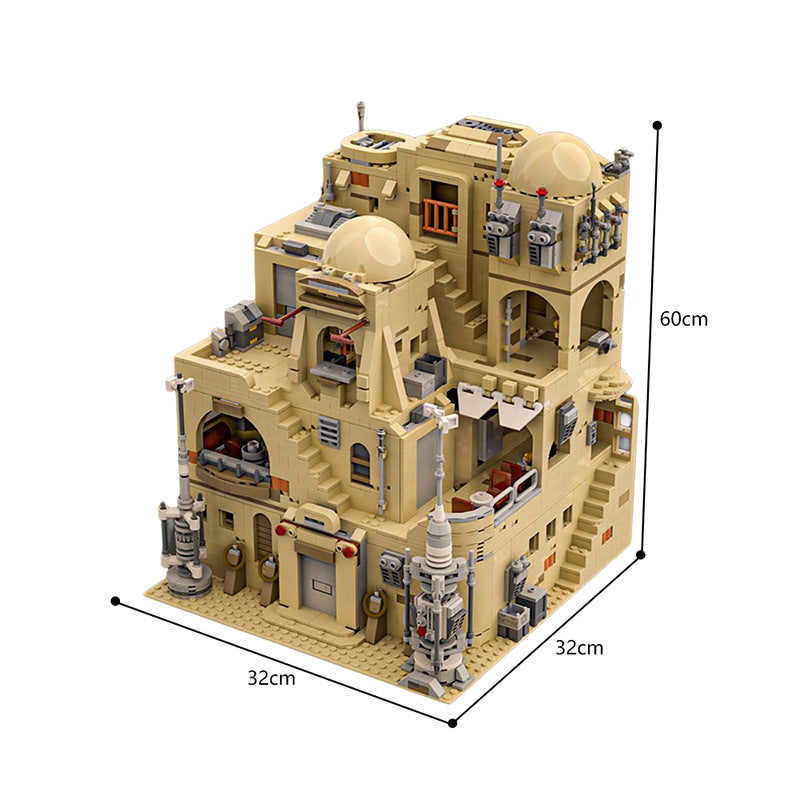 Modular Mos Eisley Cantina Building Set | Star War | MOC-183202