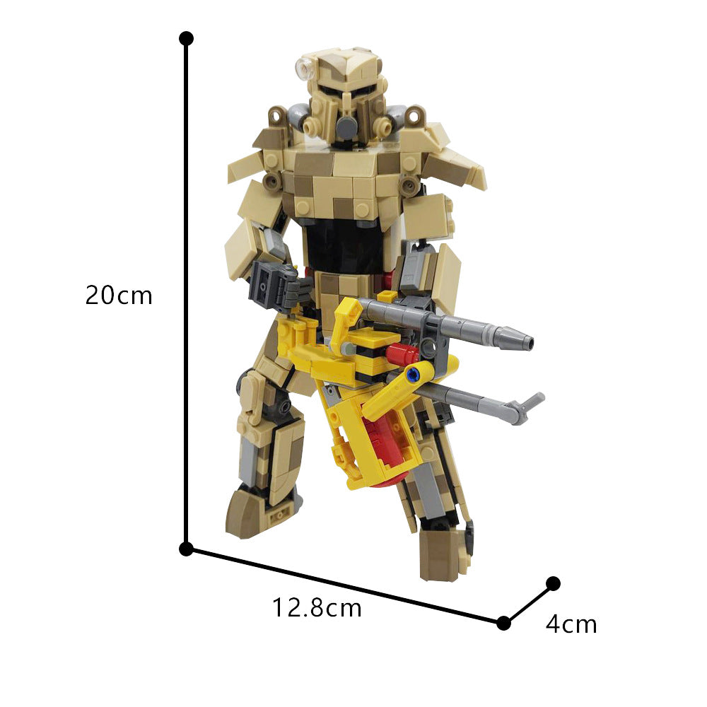 moc-183742 t-45 power armor mecha building set - fallout - 3