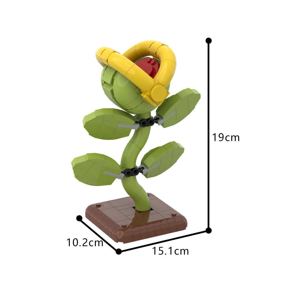 moc-191062 hidden vine desk ornament building set - mario - 4