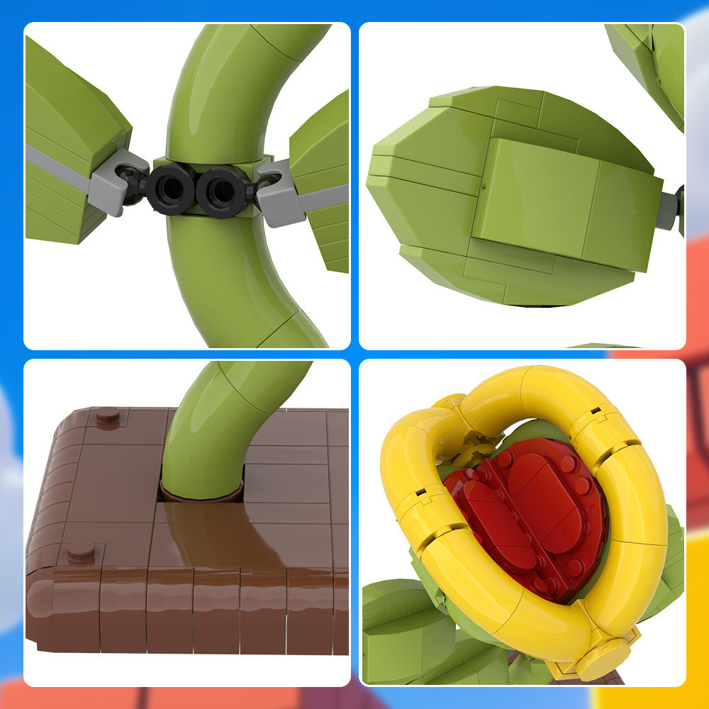 moc-191062 hidden vine desk ornament building set - mario - 6