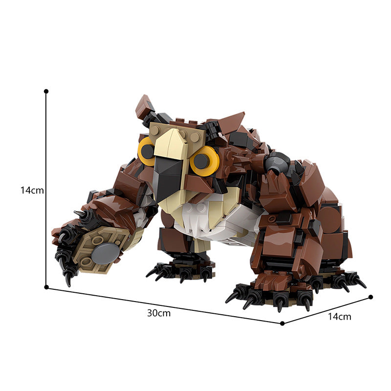 moc-191156 the grand owlbear model - dungeons & dragons - 636 pcs - 4
