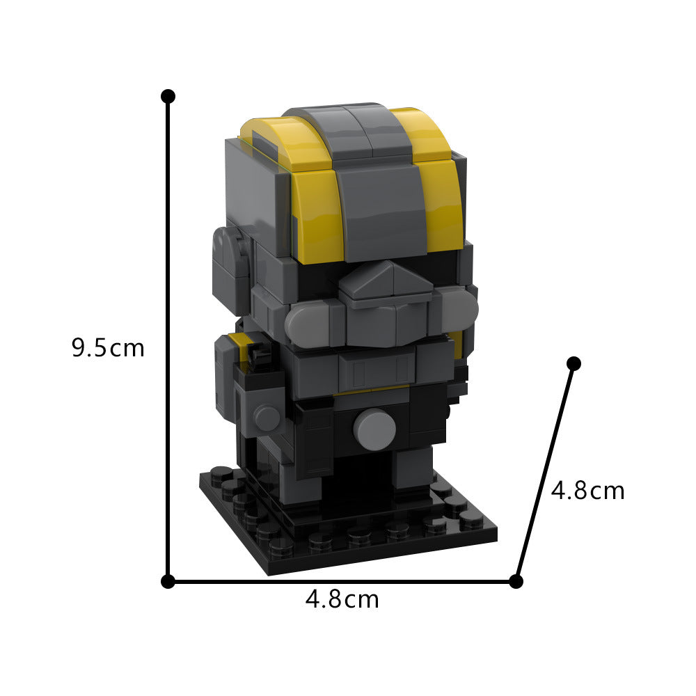 moc-192503 helldiver brickhead building set - 4