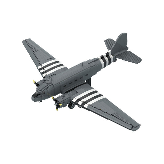moc-199632 c-47 skytrain building set - transport aircraft - 2