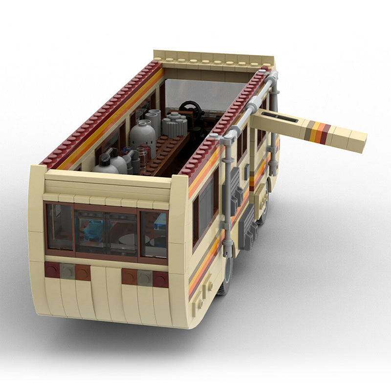 moc-20606 breaking bad rv - custom car model – 657 pcs - 2