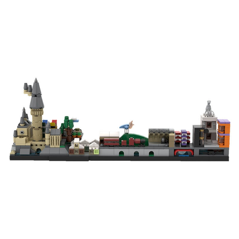 moc-22348 harry pօtter skyline architecture - 621 pcs -4