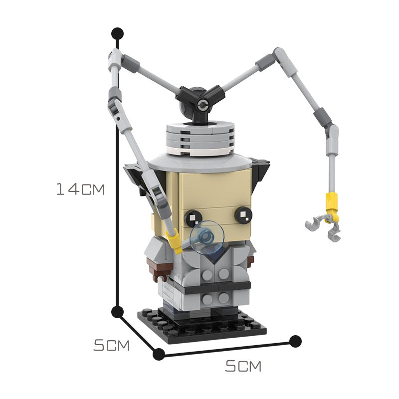 moc-35886 inspector gadget brickheadz - 140 pcs - 2