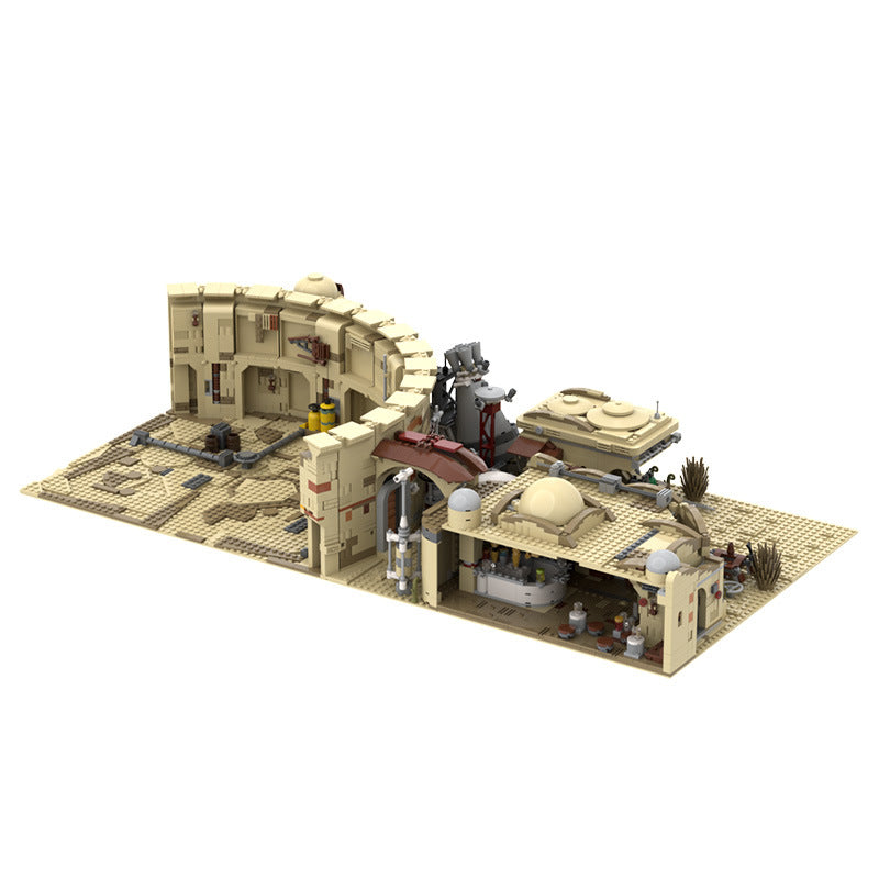 moc-41406 mos eisley spaceport from a new hope - star wars - 2