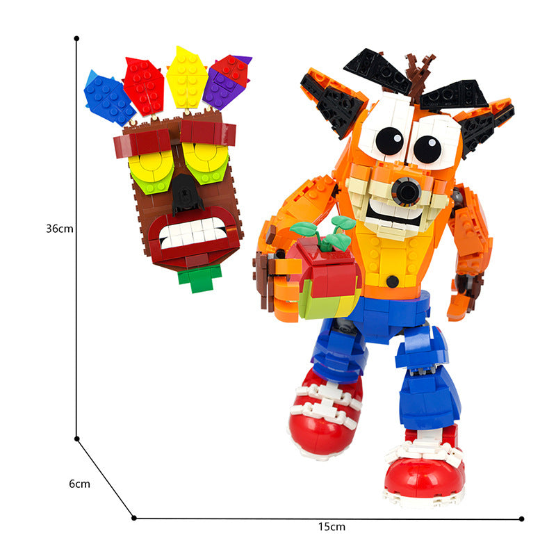 moc-41933 crash bandicoot blocks set 1027 pcs - 4