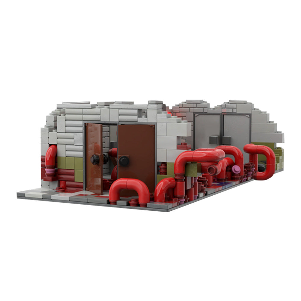 moc-48238 ellie confronts nora building set - the last of us - 2