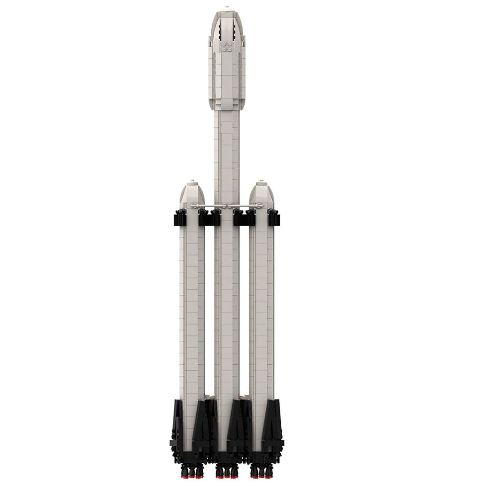 moc-55765 falcon heavy building set - saturn v scale - 3