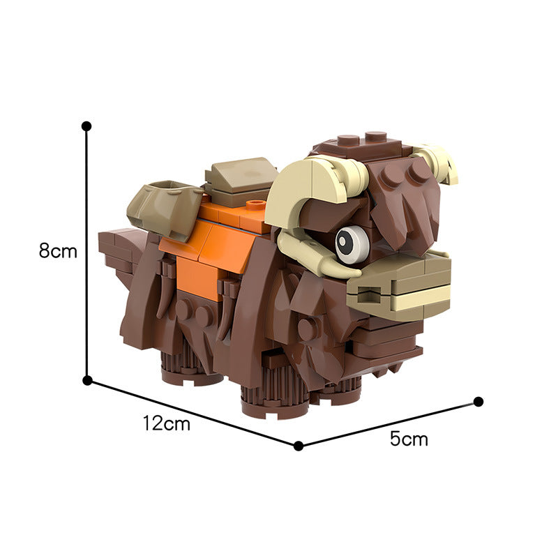moc-56873 bantha medium size custom star wars model - 230 pcs - 3