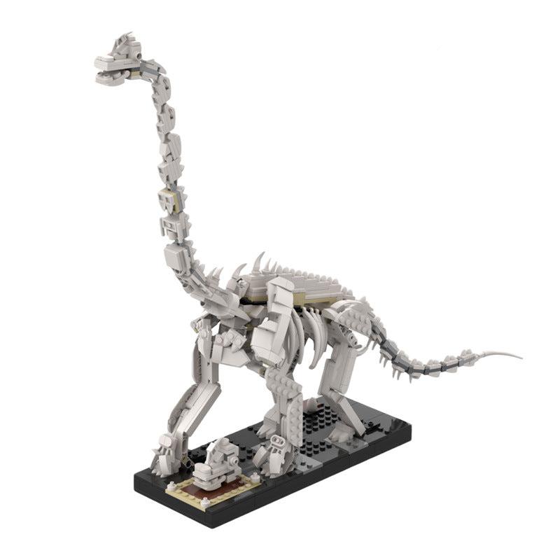moc-60925 moc - giraffatitan (brachiosaurus) brancai skeleton - little oskar - 1
