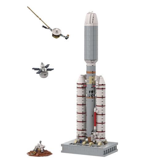 moc-61281 titan iiie centaur building set - launch vehicle - 2
