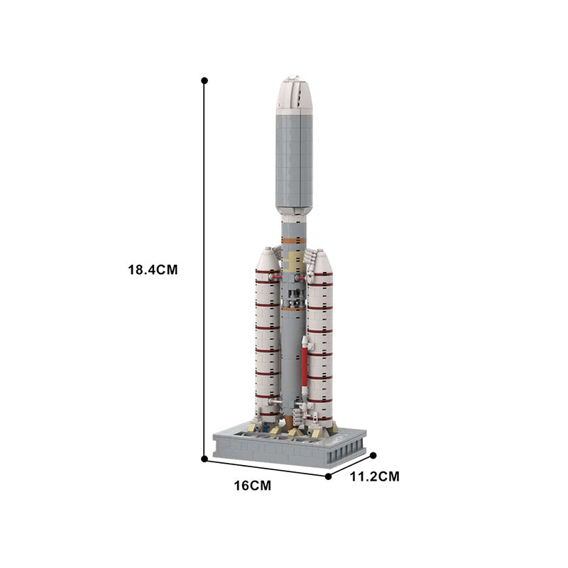 moc-61281 titan iiie centaur building set - launch vehicle - 4