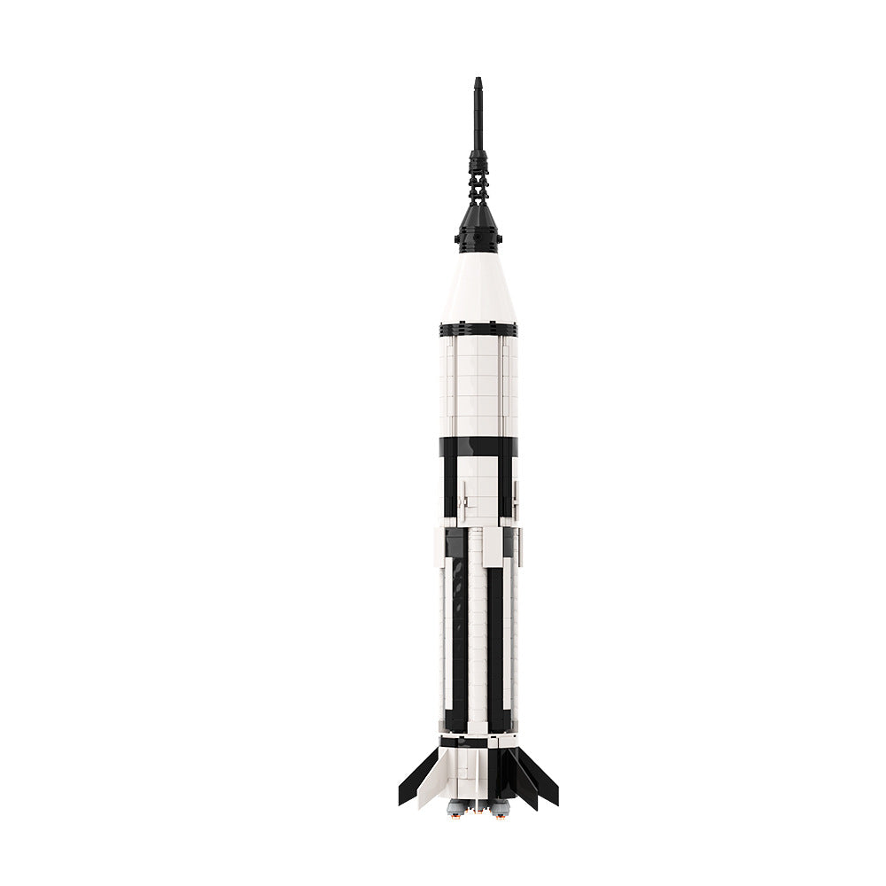moc-82387 nasa saturn 1b booster building set - 110 scale - 5