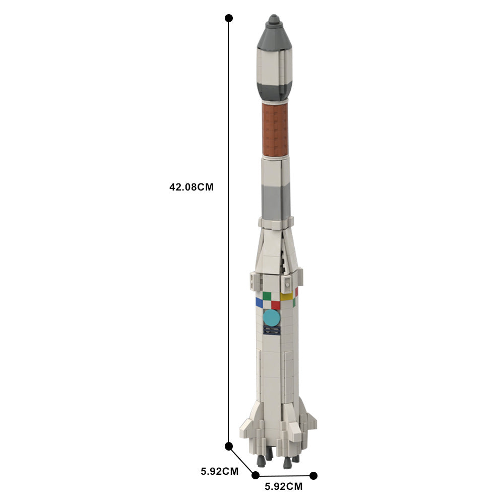 moc-84370 moc-84370 ariane 1 launch vehicle building set - 4