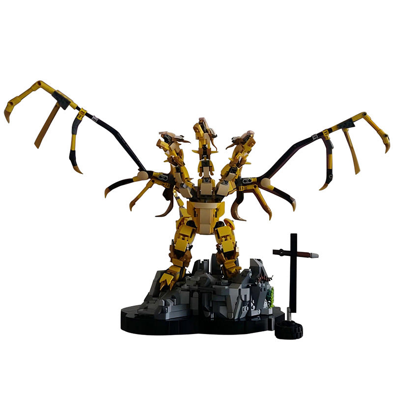 moc-86791 king ghidorah/monster zero godzilla - 741 pcs - 1