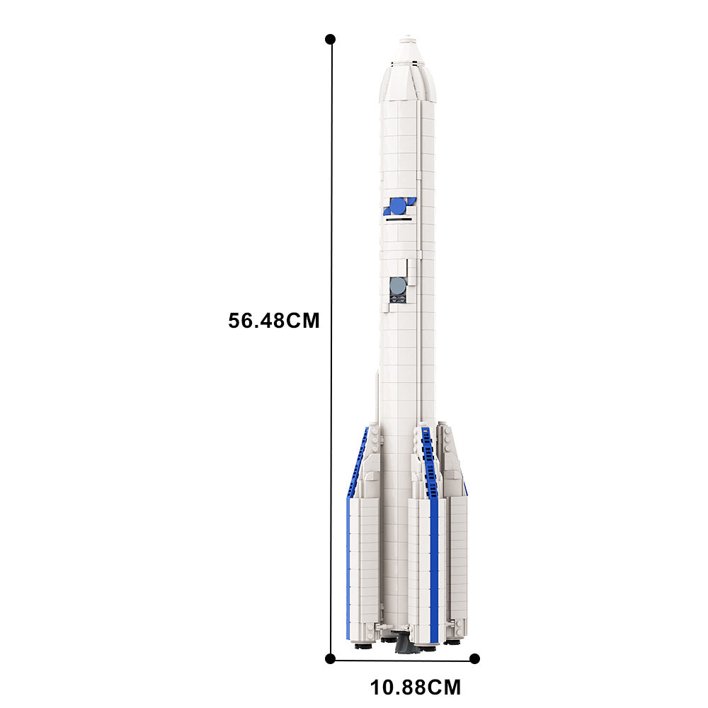 moc-91668 ariane 6 rocket 1:110 building set - 4