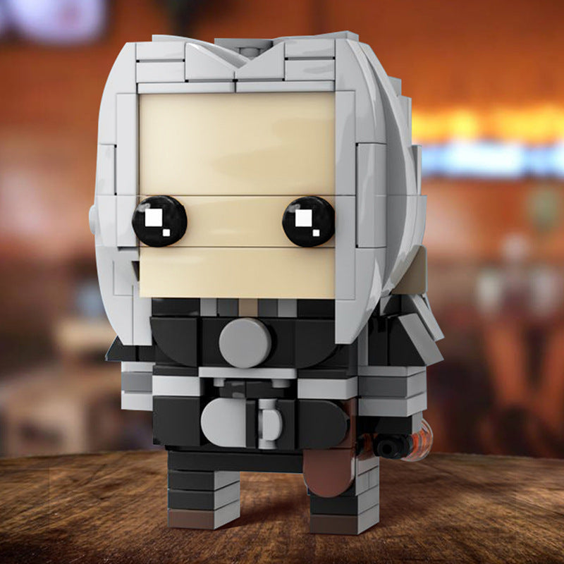 moc-96298 geralt of rivia brickheadz moc - the witcher - 2