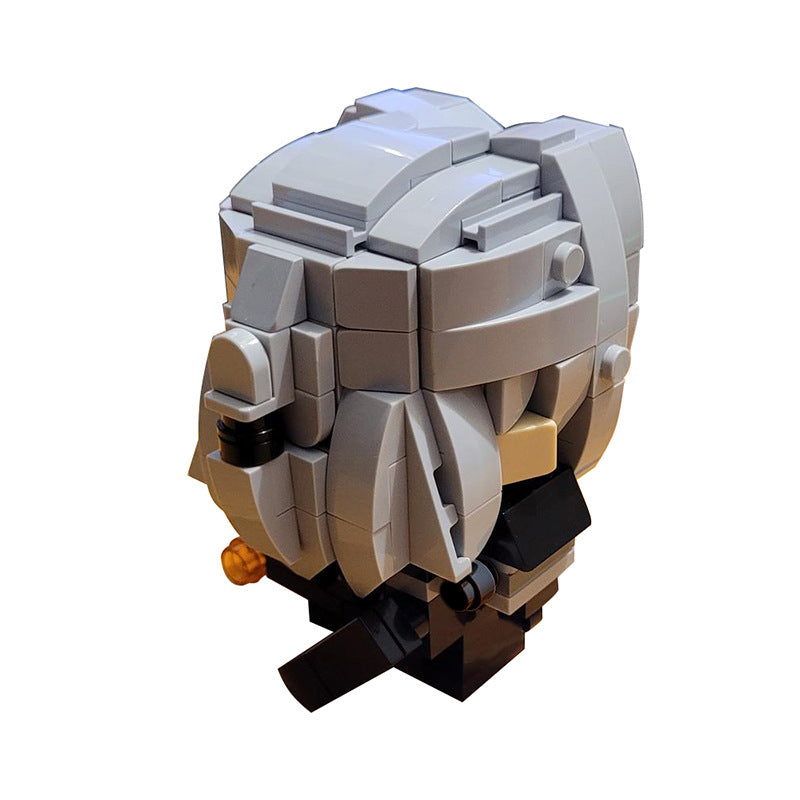 moc-96298 geralt of rivia brickheadz moc - the witcher - 3