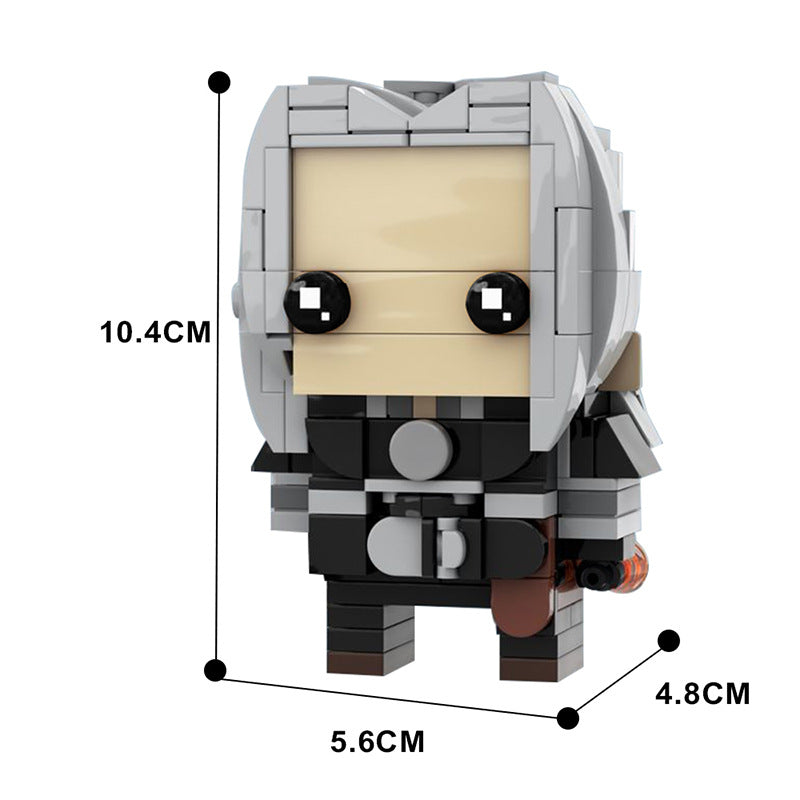 moc-96298 geralt of rivia brickheadz moc - the witcher - 4