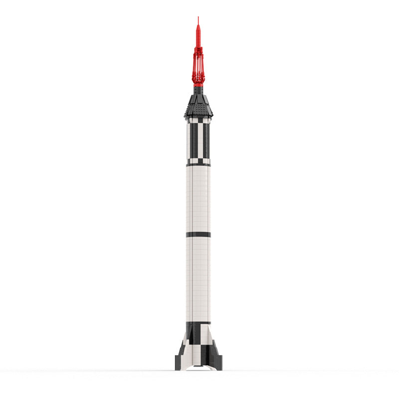 moc - aviation series mercury redstone launch vehicle - 1029 pcs - 2