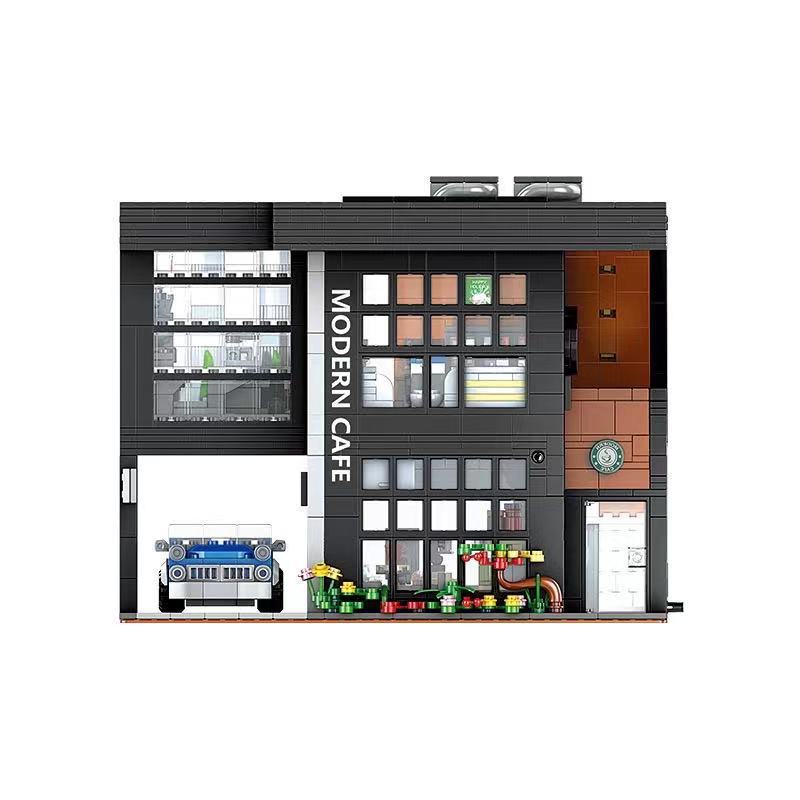 modern cafe building blocks set - juhang 86005 - 4