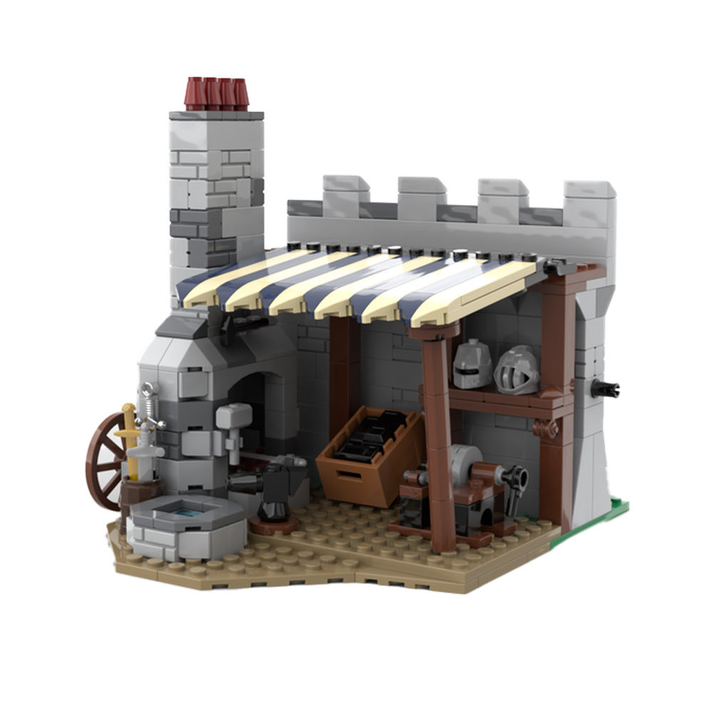 modular blacksmith building set | moc-83224 - 1