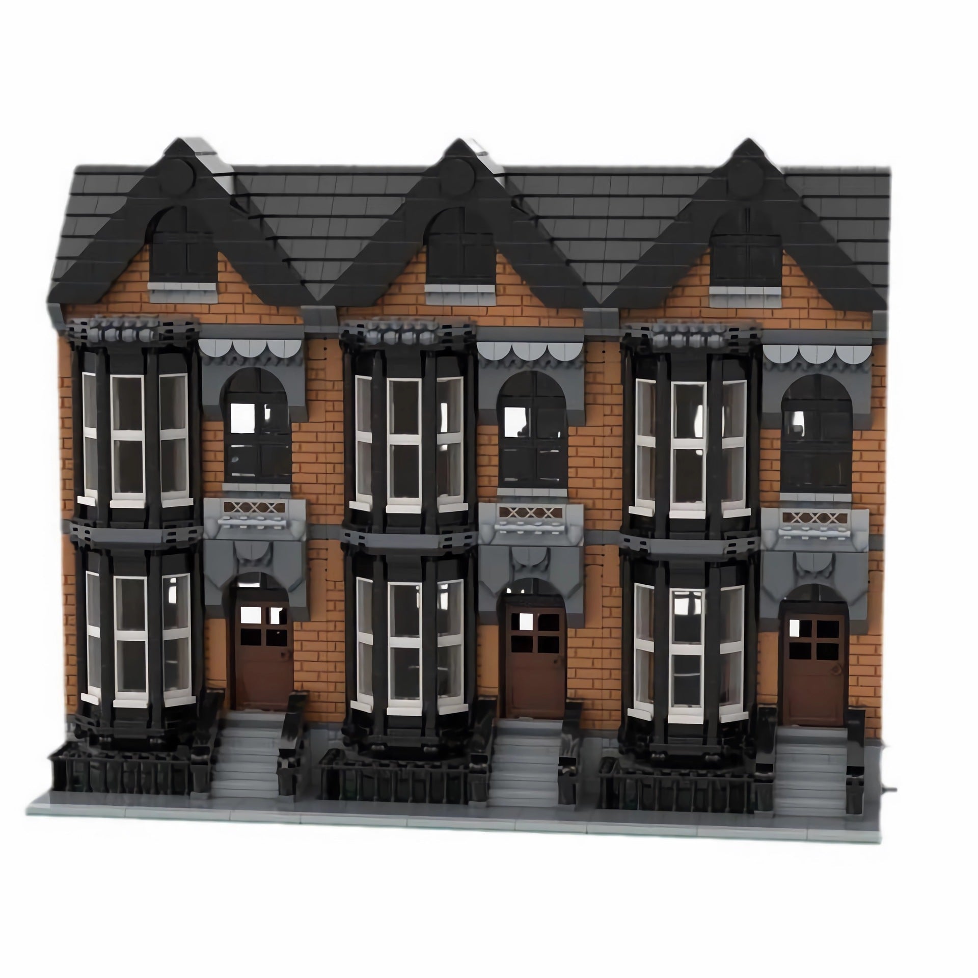modular brownstone house building set | moc-162599 - 3
