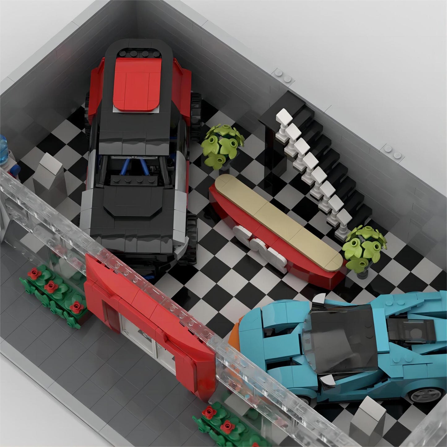 modular car show | display for 3 speed champions models | moc-131241 - 4