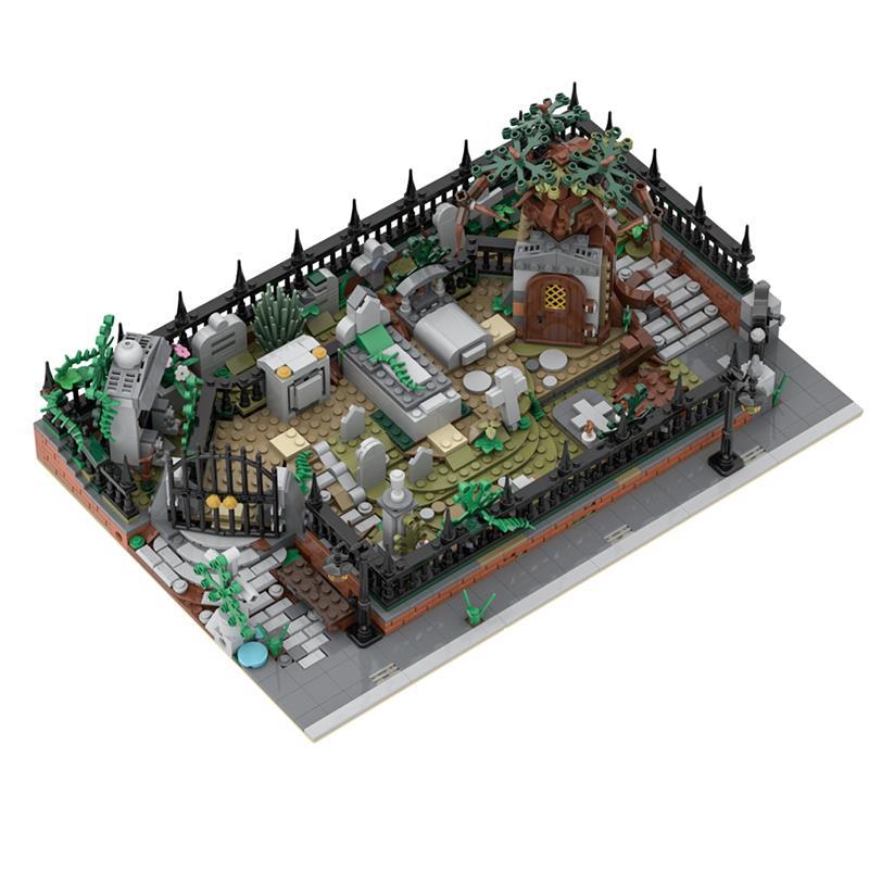 modular graveyard moc 70420 building set with hidden features - 5