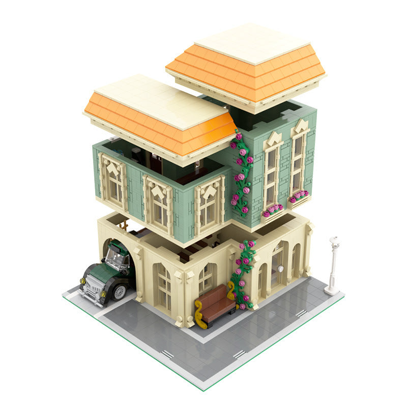 modular post office + delivery car building set | moc-57981 - 1